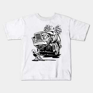 Cement Truck Mixer Cartoon Kids T-Shirt